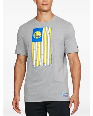 Under Armour Nba Golden State Warriors Heatgear T-Shirt - Grey