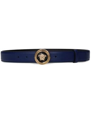 Versace Medusa Head Belt - Blue