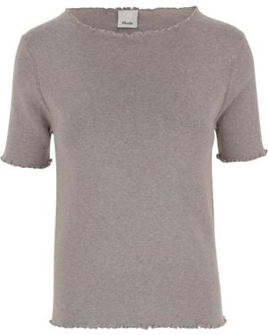 Allude Boat-Neck T-Shirt - Grey