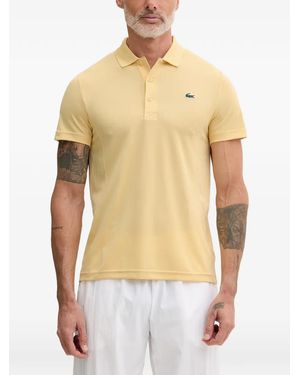 Lacoste X Novak Djokovic Logo-Patch Polo Shirt - Yellow
