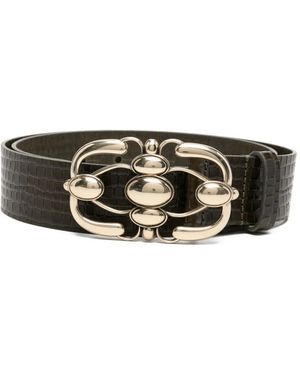 Isabel Marant Croc-Effect Belt - Green