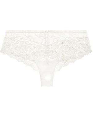 Aubade Pour Toujours Slip Met Geborduurd Kant - Wit