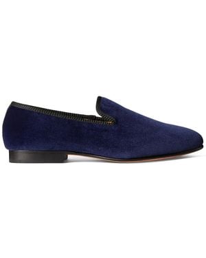 Polo Ralph Lauren Paxton Velvet-Finish Loafers - Blue
