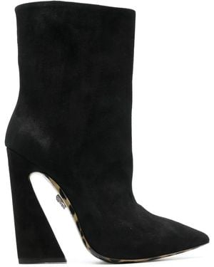 Philipp Plein Leopard-Sole 130Mm Ankle Boots - Black