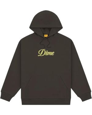 Dime Felpa Cursive Pixel Con Cappuccio - Nero