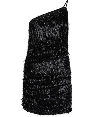 Amen Sequin-Embellished Beaded Dress - Black