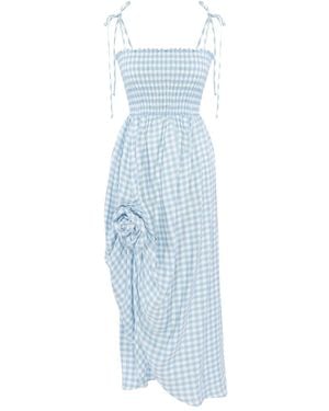 Sleeper Abito Midi A Quadretti - Blu