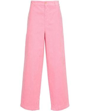 Acne Studios Straight-Leg Corduroy Trousers - Pink