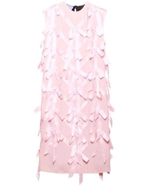 Prada Dress With Embroidery Flakes - Pink