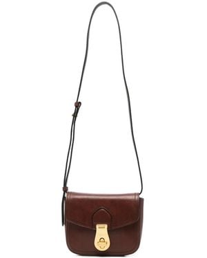 The Bridge Leather Crossbody Bag - White