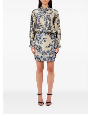 Liu Jo Robe À Fleurs - Natural