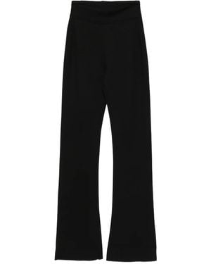 Thom Krom High-Waisted Flared Pants - Black