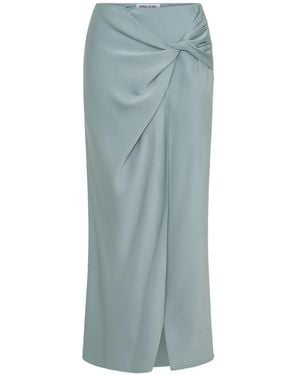 Anna Quan Avery Twist-Detail Skirt - Blue