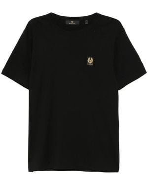Belstaff T-Shirt mit Logo-Patch - Schwarz
