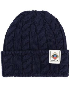 Bally Wool Cap-Uomo - Blu