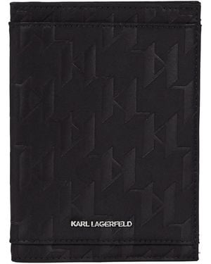 Karl Lagerfeld Portacarte Con Monogramma - Nero