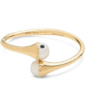 Jimmy Choo Armspange Mit Perlenanhänger - Mettallic