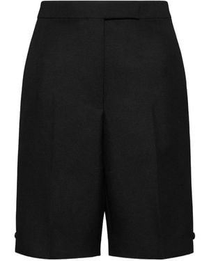 Thom Browne Button Bermuda Shorts - Black