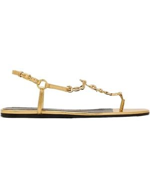 Maison Skorpios Sandalias Bianca Metalizadas - Blanco