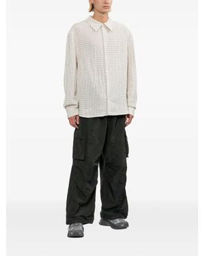 Comme des Garçons Pantalon Cargo À Effet Froissé - White