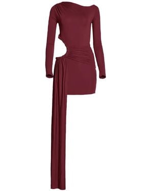 Axel 113 Tyla Draped Cut-Out Mini Dress - Red