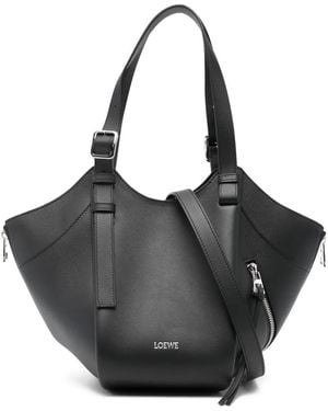 Loewe Handtasche Mit Logo-Print - Schwarz