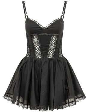 Charo Ruiz Gardenia Mini Dress - Black