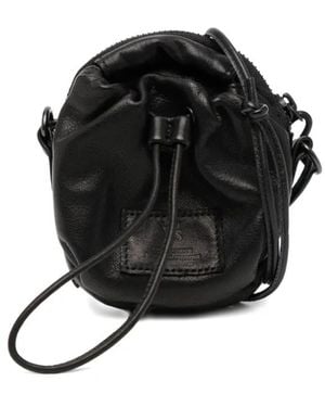 Y's Yohji Yamamoto レザー ミニバッグ - ブラック