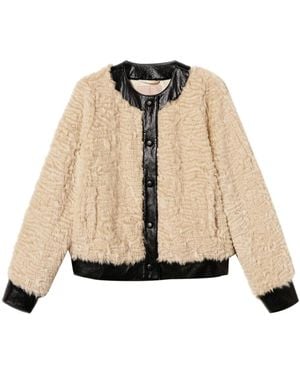 Twinset Faux-Fur Jacket - Natural