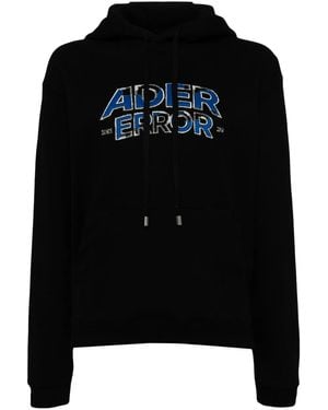 Adererror Logo Hoodie - Black