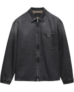 Prada Camicia Denim Nera - Nero