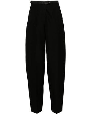 Alexander Wang Belted Wool Trousers - Black