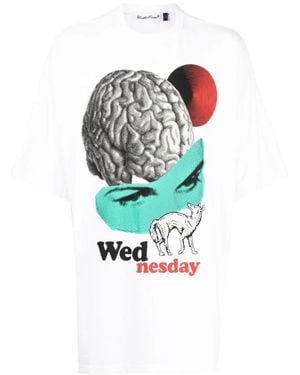 Undercover Graphic-Print Cotton T-Shirt - White