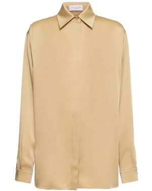 Michael Kors Long-Sleeved Classic-Collar Shirt - Natural