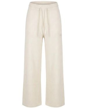 Autry Ribbed-Knit Drawstring Trousers - White