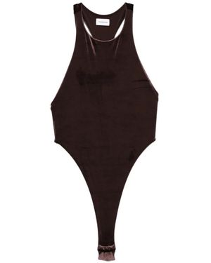 ANDAMANE Fonda Halterneck Bodysuit - Brown
