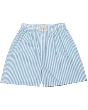 MC2 Saint Barth Striped Shorts - Blue