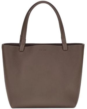 The Row Small Park Double-Handle Tote Bag - Brown