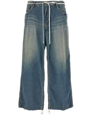 Maison Mihara Yasuhiro Drawstring-Waist Jeans - Blue