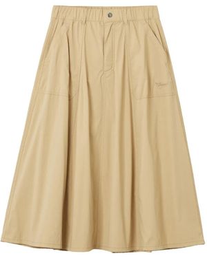Chocoolate Patch-Pocket Skirt - Natural