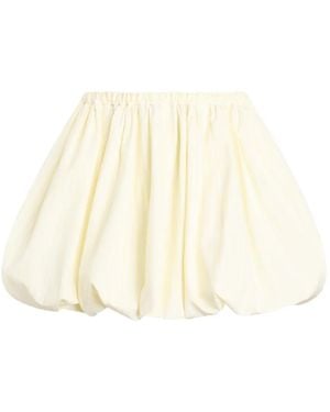 Patou Elasticated-Waist Bloomer Mini Skirt - Natural