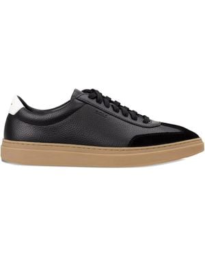 BOSS Leather Trainers - Black