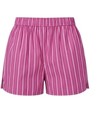 Reformation Miles Striped Shorts - Purple