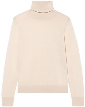 Brooks Brothers Diamond-Knit Turtleneck Jumper - White