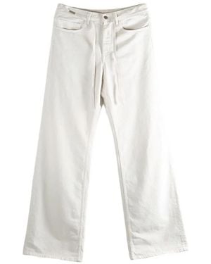 Ann Demeulemeester Genoveva Wide-Leg Jeans - White