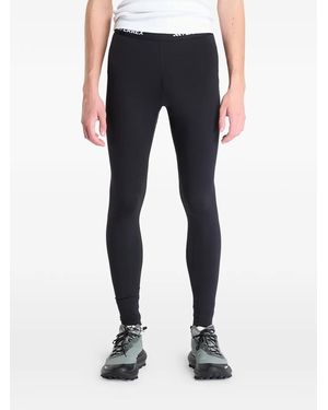 adidas Logo-waistband base layer leggings - Azul