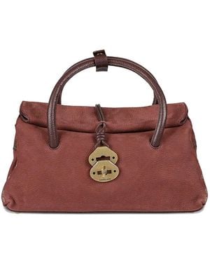 Zanellato スタッズ ハンドバッグ - パープル