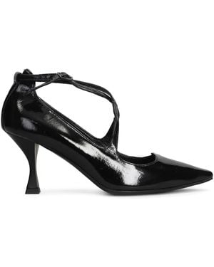 Julie Dee Escarpins En Cuir Verni 75 Mm - Noir
