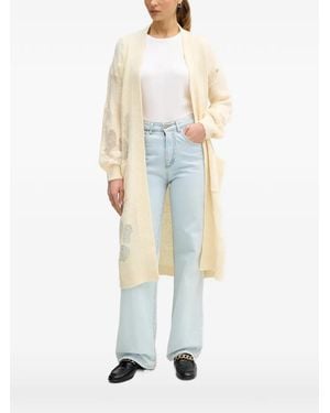 Benetton Pocket Patterned Knitwear - White