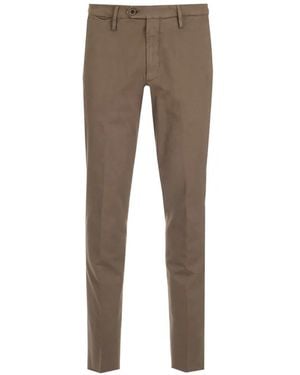 Al Duca d'Aosta Cotton-Drill Straight-Leg Trousers - Grey